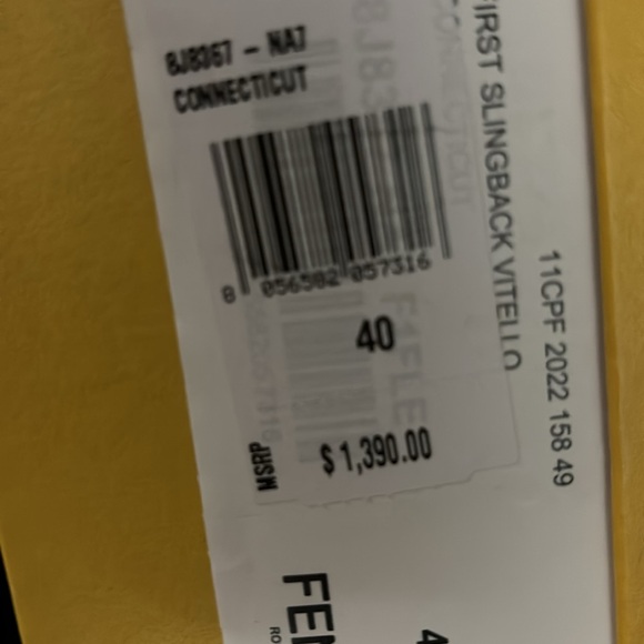 Fendi off white slingbacks size 40, US 9 - Picture 14 of 14